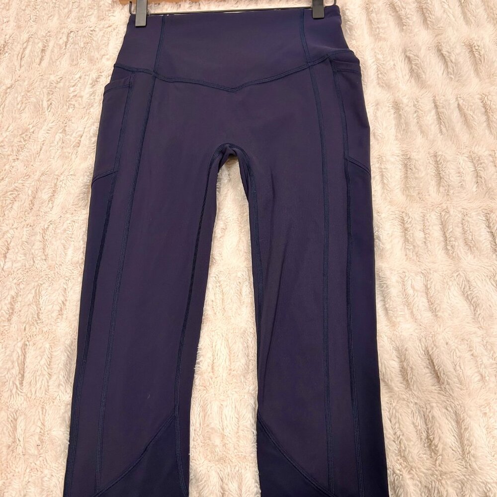 Lululemon Navy Blue Women's Pant Leggings Size 6 - Picture 4 of 7
